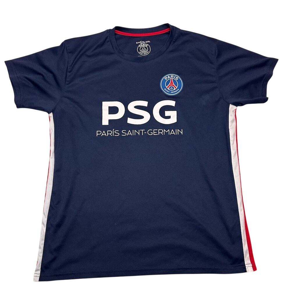 Nike PSG Kylian Mbappé #7 Youth Soccer Jersey Shirt Navy Kids Large
